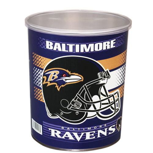 Popcorn Tin (1 Gal) - Baltimore Ravens