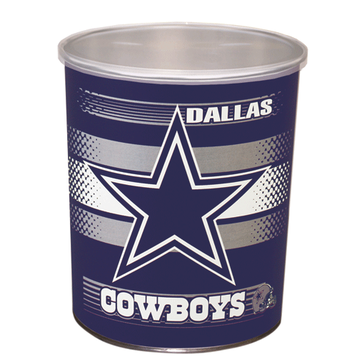 Popcorn Tin (1 Gal) - Dallas Cowboys