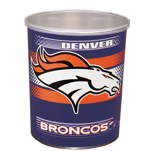 Popcorn Tin (1 Gal) - Denver Broncos