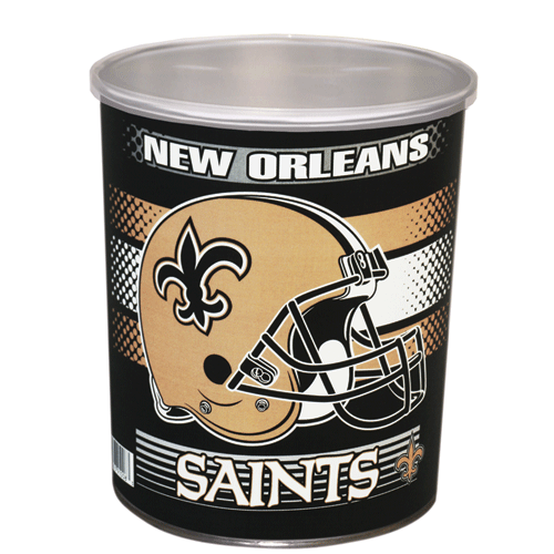 Popcorn Tin (1 Gal) - New Orleans Saints
