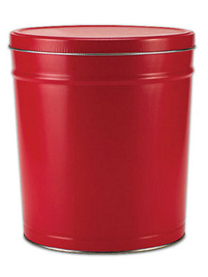 Popcorn Tin (1 Gal) - Red Tin