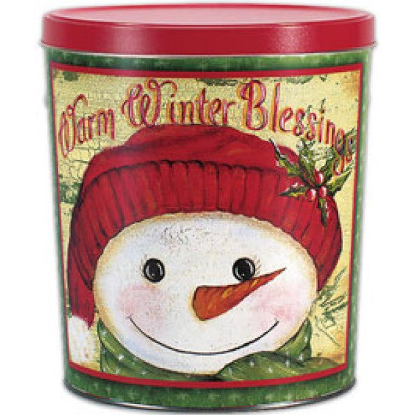 Popcorn Tin (3.0 Gal) - Warm Winter Blessings