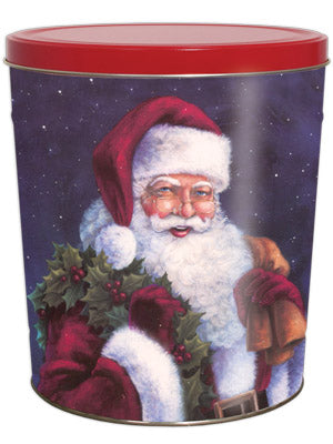 Popcorn Tin (3.5 Gal) - Classic Santa