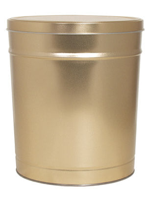 Popcorn Tin (3.5 Gal) - Gold Tin