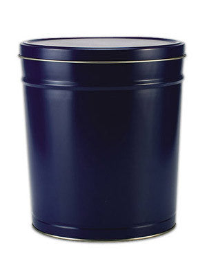 Popcorn Tin (3.5 Gal) - Blue Tin