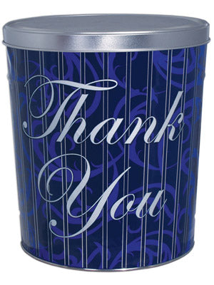 Combo Popcorn Tin (6.5 Gal) - Thank You