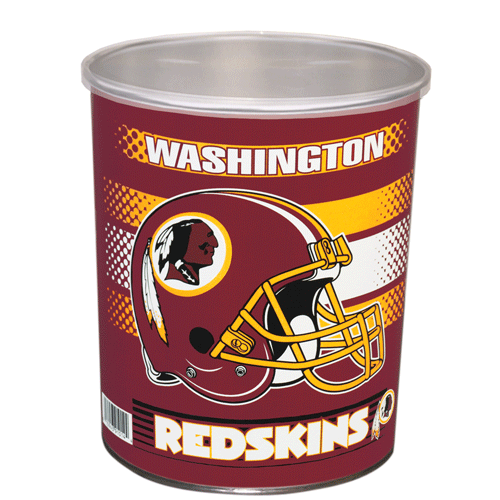 Popcorn Tin (1 Gal) - Washington Redskins
