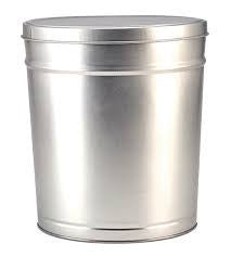 Silver Tin 2 Gallons